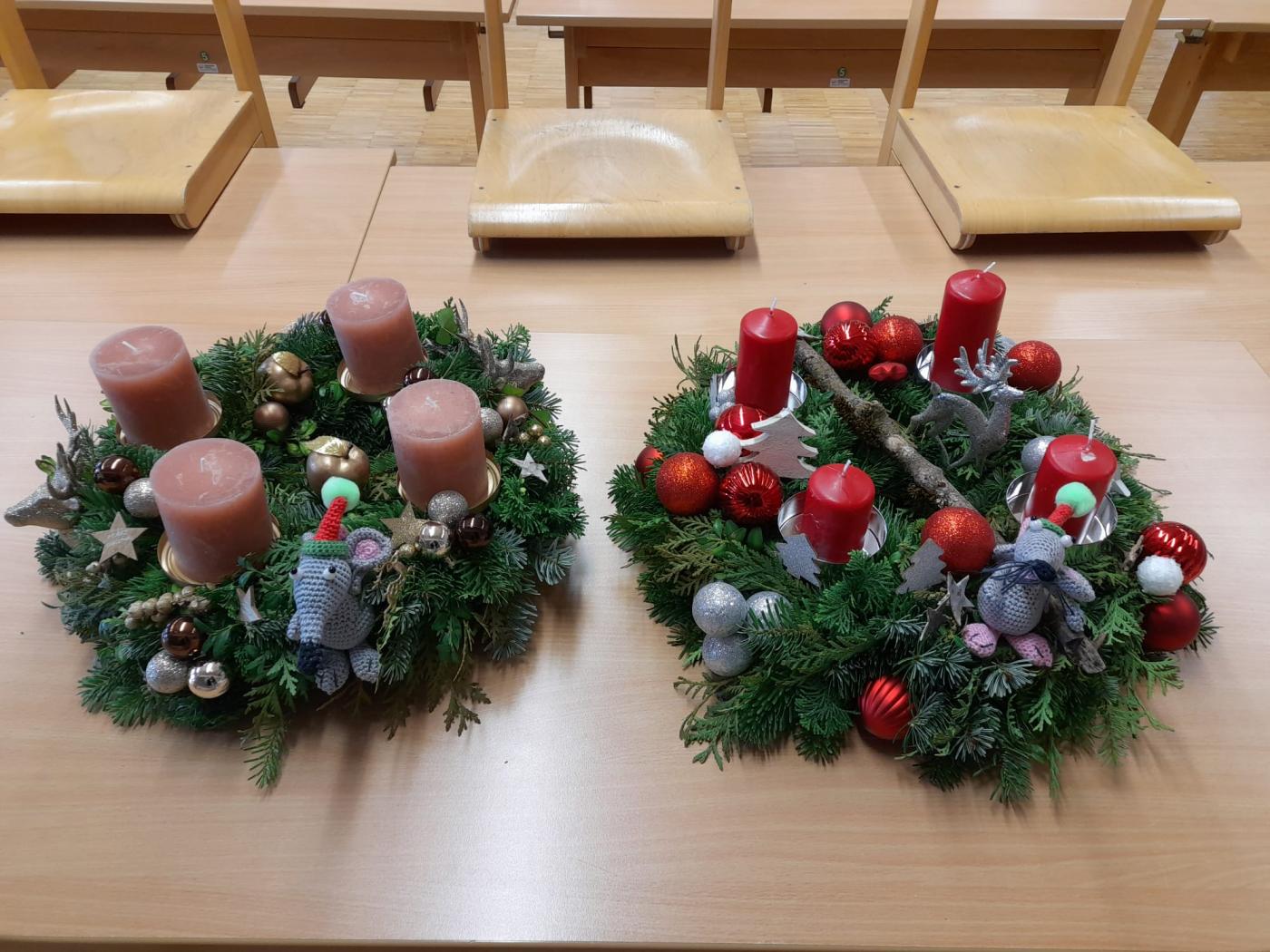 Adventkranz binden